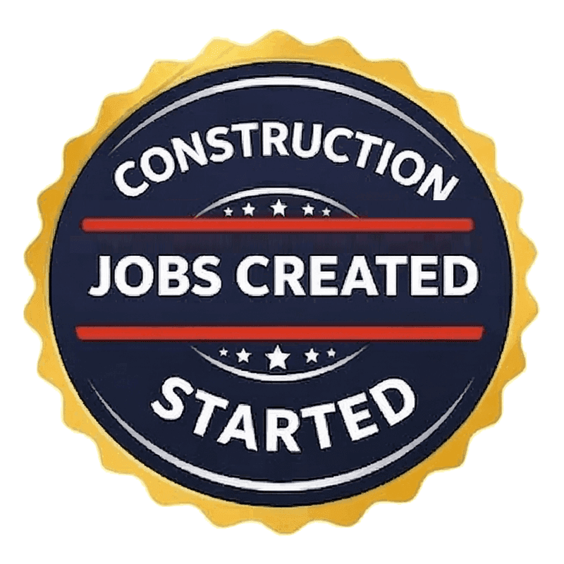 Construction Started badge