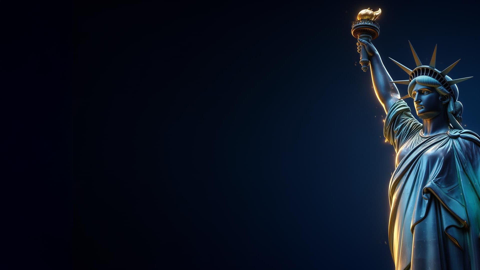 Statue of Liberty backdrop